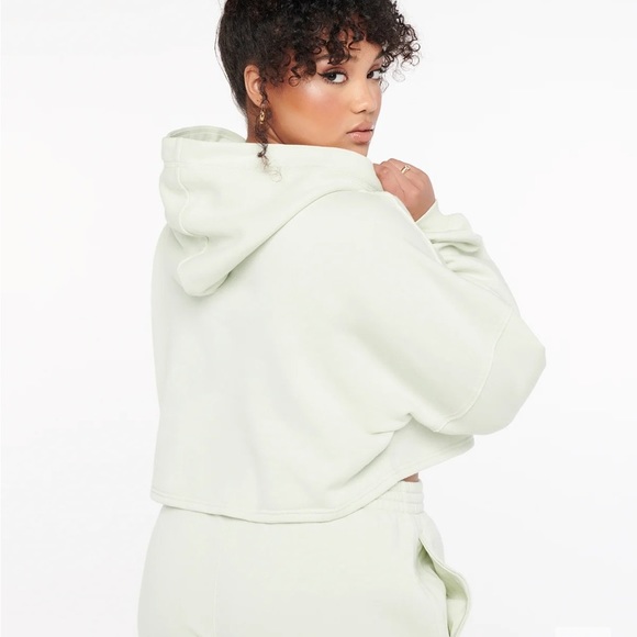 Savage X Fenty Minty White  Xssential Crop Hoodie - Picture 3 of 13
